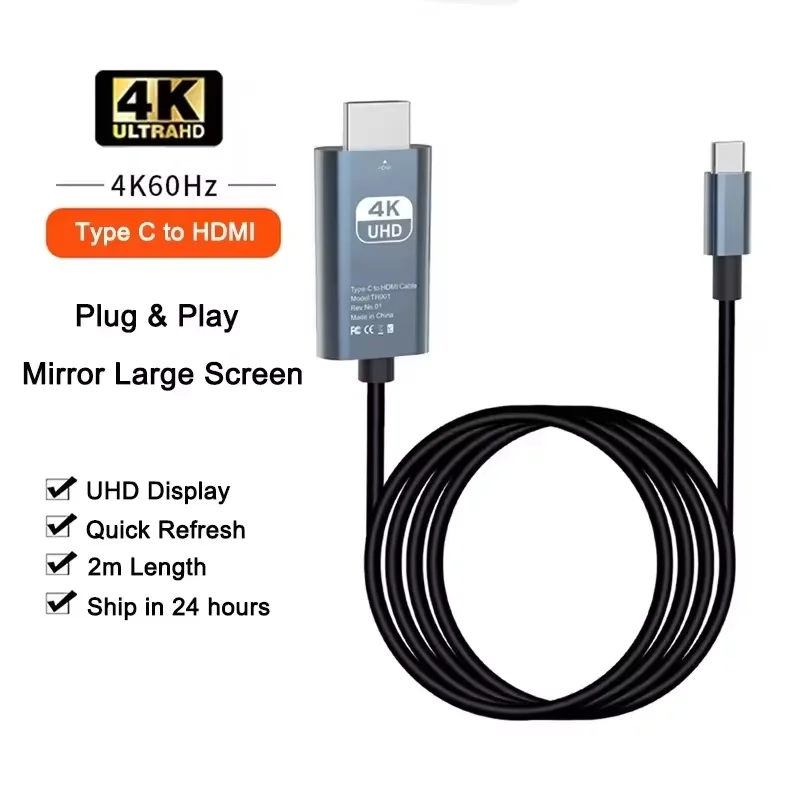 4K 60Hz USB-C to HDMI Converter Cable