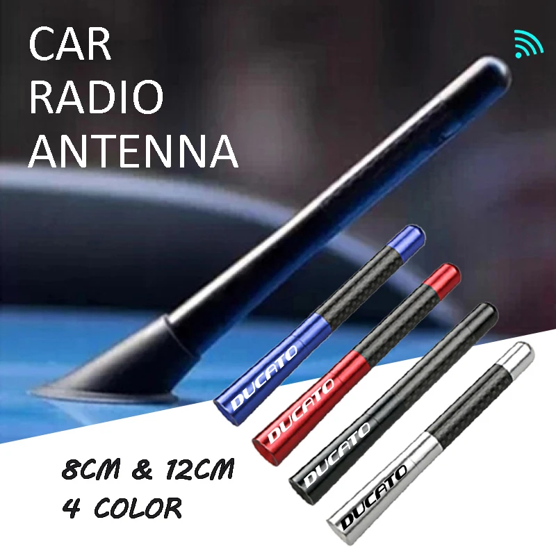Antenna Radio Da Tetto Per Auto In Fibra Di Carbonio Da 8Cm 12Cm Per Fiat Ducato Accessori Per Attrezzi Per Automobili Esterne Colorate Lunghe E Corte