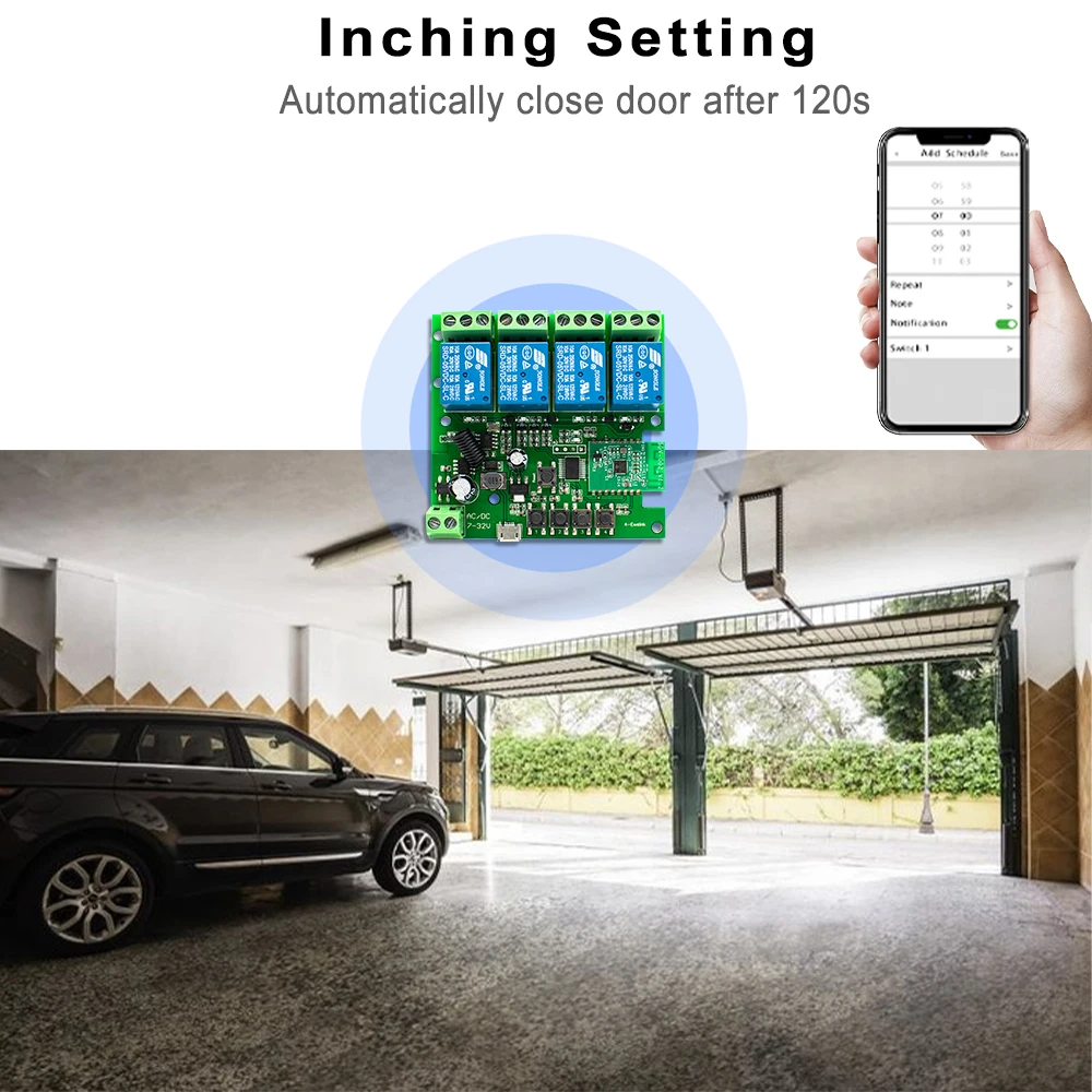 4CH Smart Switch Channel Wifi Relay DC AC 12V 24V 220V - Main Image