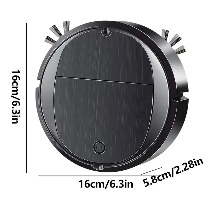 청소 로봇 미니 로봇 걸레 및 진공 콤보, 강력한 흡입 배터리 작동, 자동 장애물 회피, 애완 동물 헤어 로봇