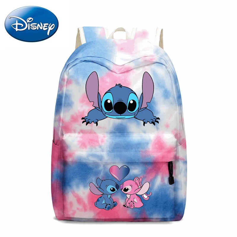 Genuine Lilo And Stitch Backpacks Disney Stitch Cute Gradient Print