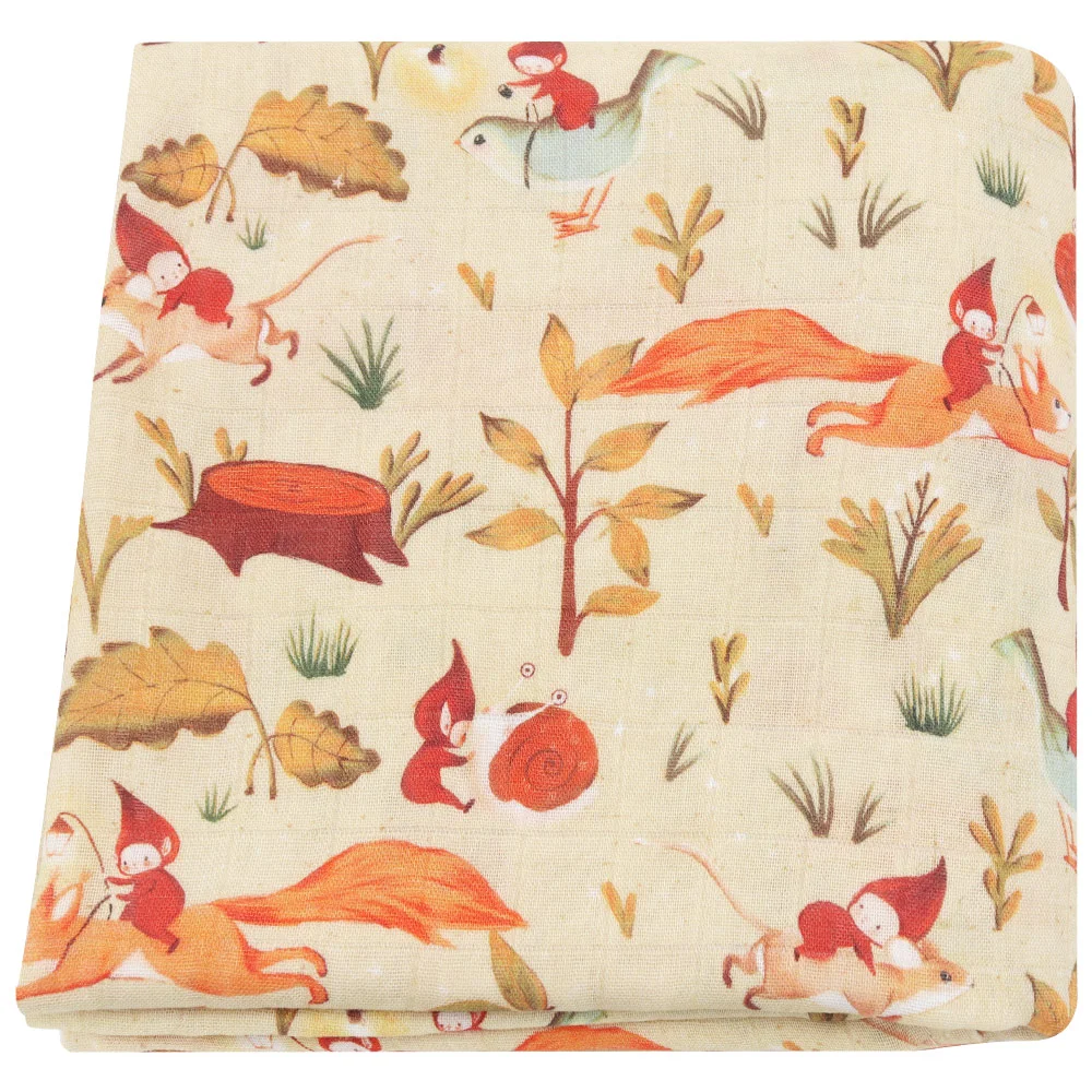 120X120CM Bamboo Cotton Baby Blanket Super Soft Muslin Baby Swaddle Wrap Infant Stroller Nursing Cover Bath Towel