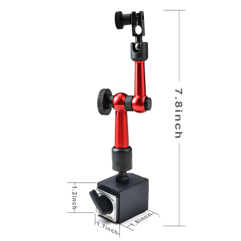 Dial Indicator Gauge MAKLE Micrometer Measuring Tool Hour Indicator Measurement Tools Dial Indicator Magnetic Holder Dial Gauge Magnetic Stand Base