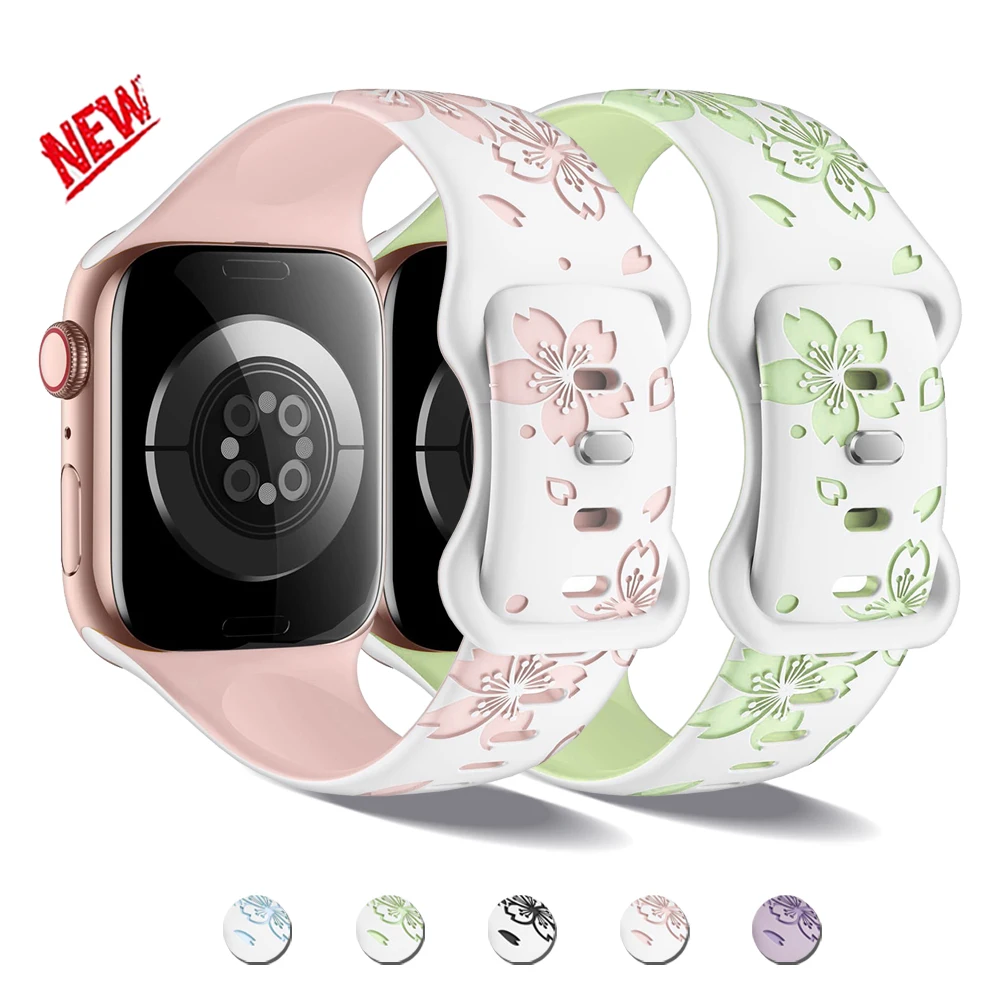 

Ремешок силиконовый для Apple Watch Series 9 8 7 6 5 4 Se Ultra2 49 мм, мягкий браслет для iWatch 41 мм 45 мм 40 мм 42 мм 38 мм 44 мм