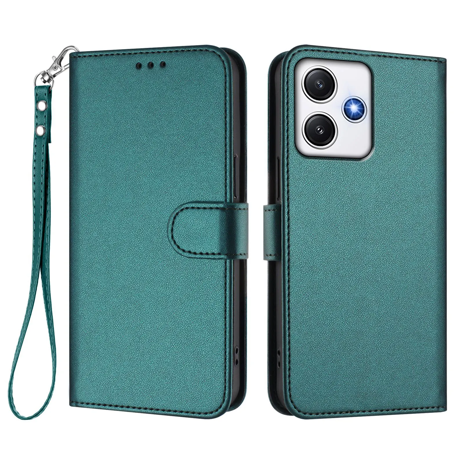 Premium Magnetic Leather Flip Wallet Phone Case - Universal Fit Cover