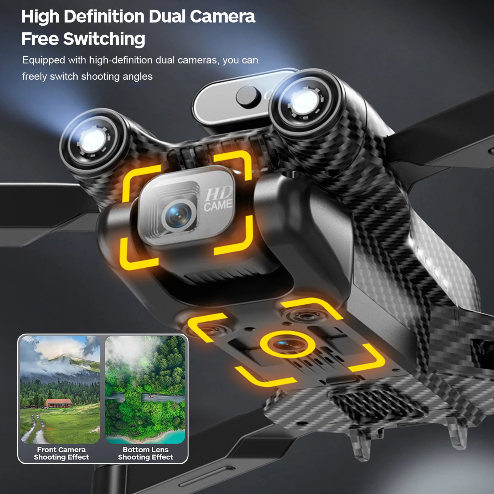 A13 Remote Control Drone with 4K Dual Camera Obstacle