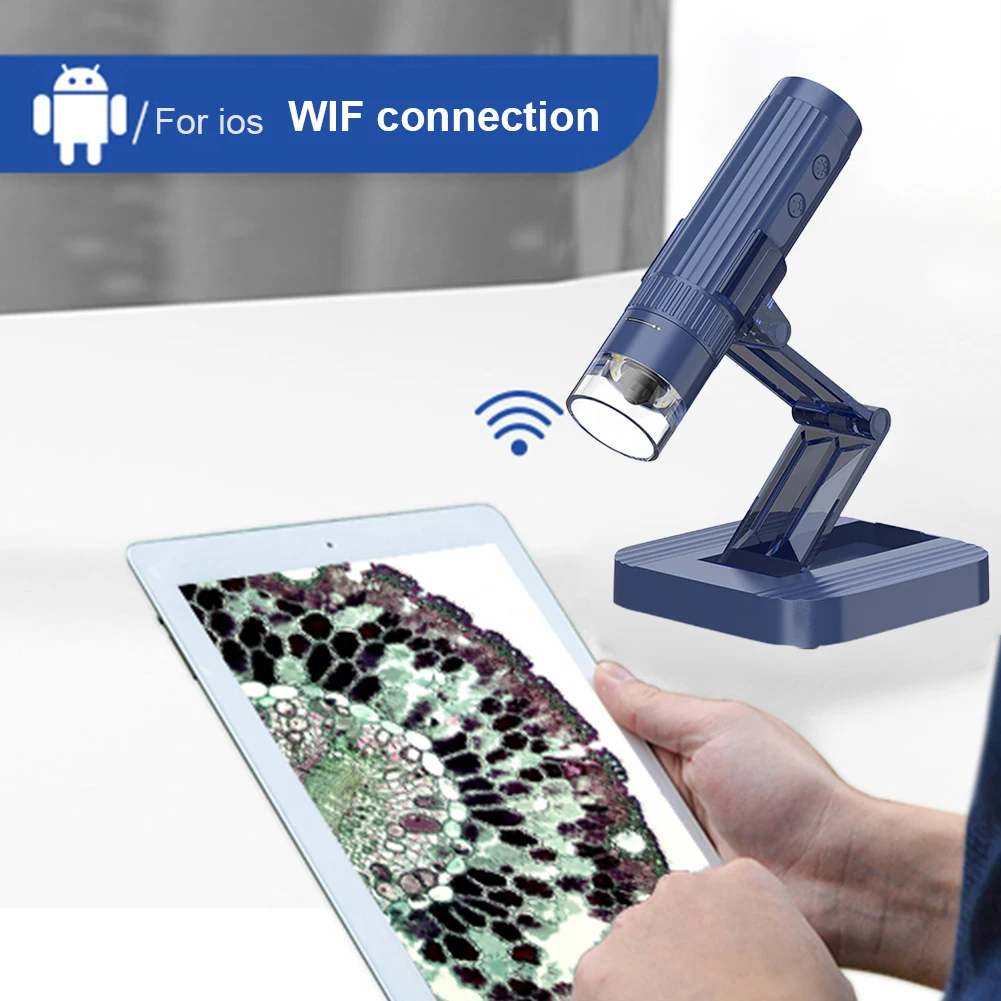WiFi Magnifier Camera 1000x Digital Zoom Camera Magnifier with 8 LED