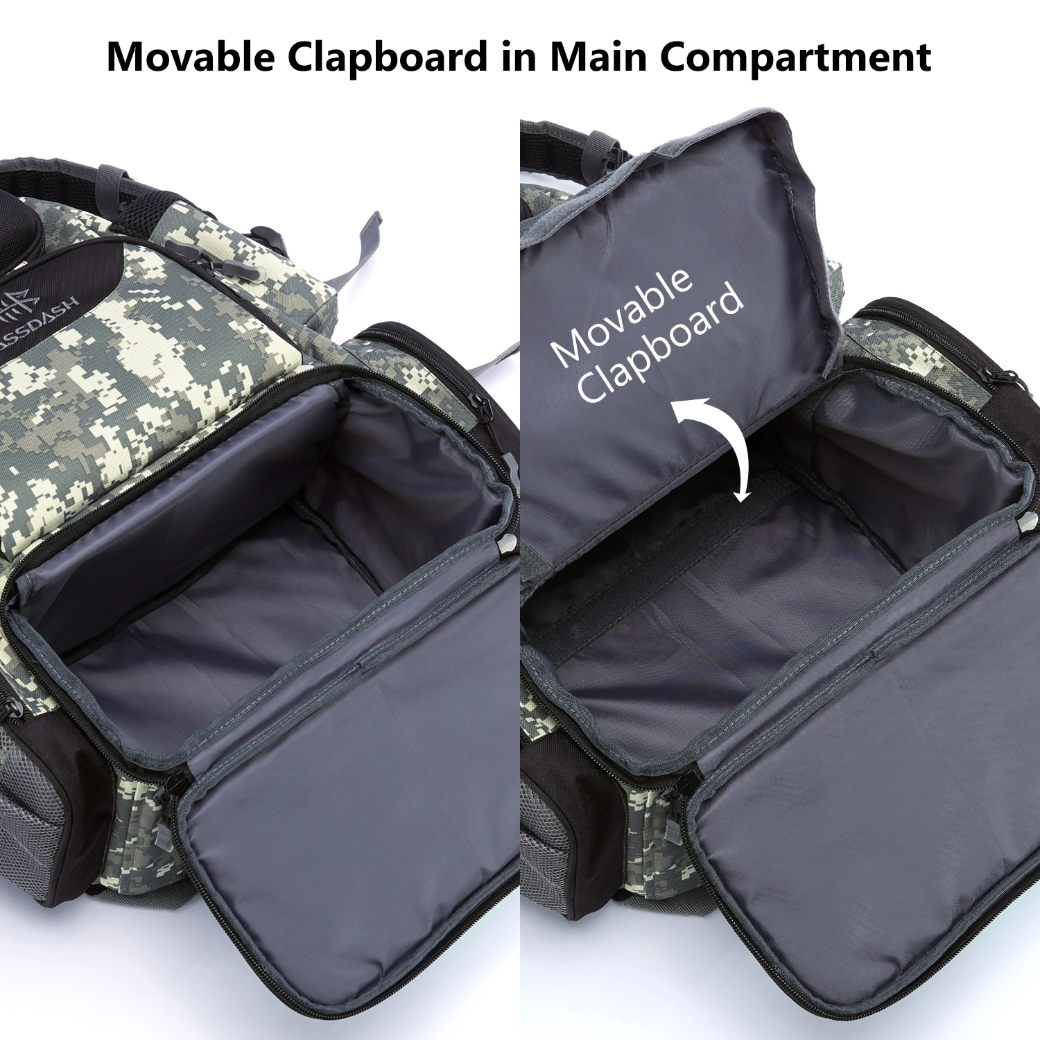 Bassdash angeln tasche tackle rucksack leichte taktische tackle box multifunktional – Detail 6