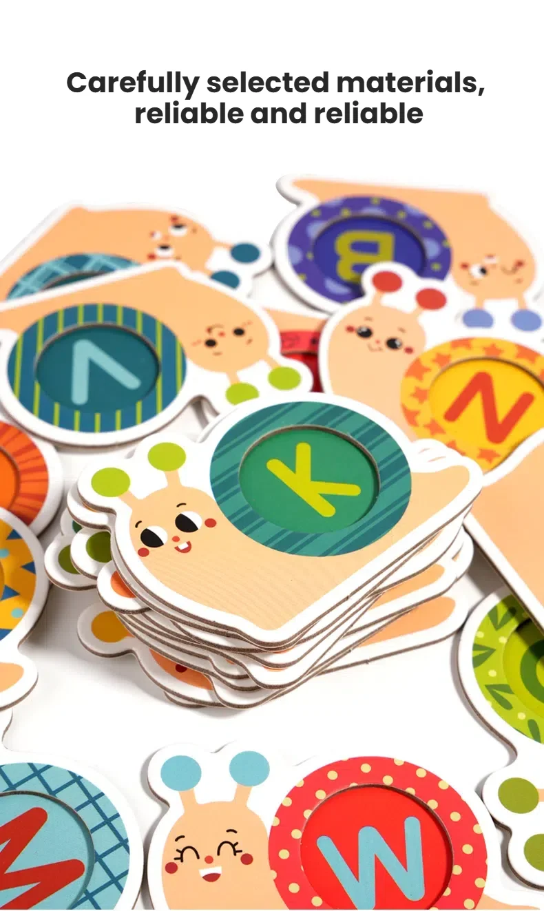 Montessori Schnecke Farbe Sortierung Spielzeug Alphabet Passende Frühe Bildung Spielzeug für Spielzeug für Spielzeug Vorschule Lernen Aktivitäten Spielzeug – Detail 7