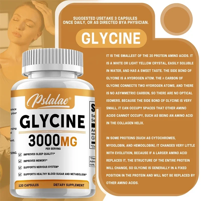 Glycine promotes relaxation restful sleep supports cognitive function emotional balance neurological health