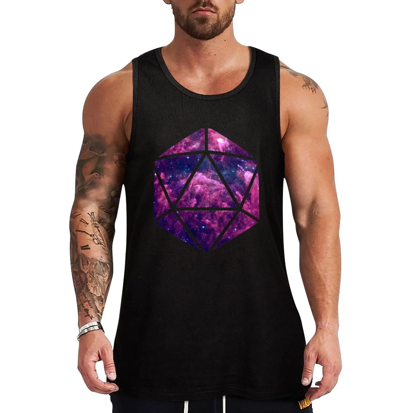 

D20 Clouded Vision Tank Top t-shirts man gym clothes man fitness Men's clothes luxury style
