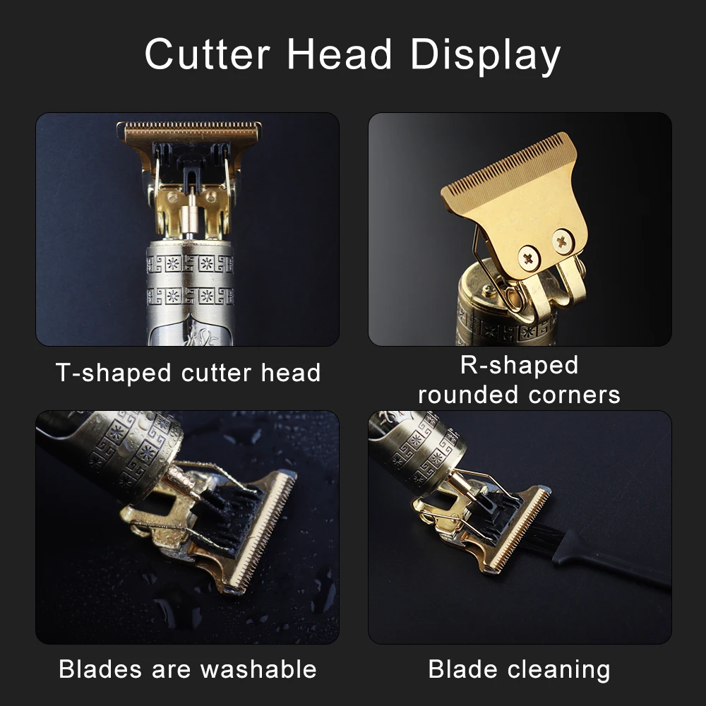 Hot Sale Vintage T9 Electric Cordless Hair Cutting Machine Professional