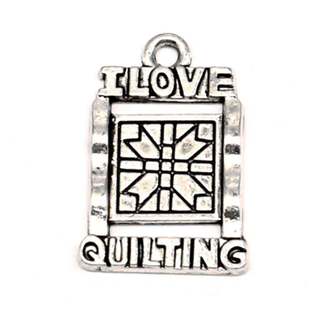 

Checkerboard Charms Woman Pendant Children Diy Party Jewelry 14x21mm 10pcs Antique Silver Color