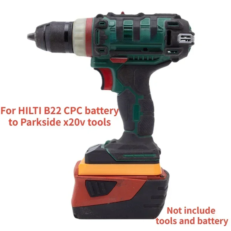 Per Convertitore Hilti Per Adattatore Batteria Al Litio Hilti 22V B22 Cpc Per Utensili Elettrici Parkside X20V (Non Includere Strumenti E Batteria)
