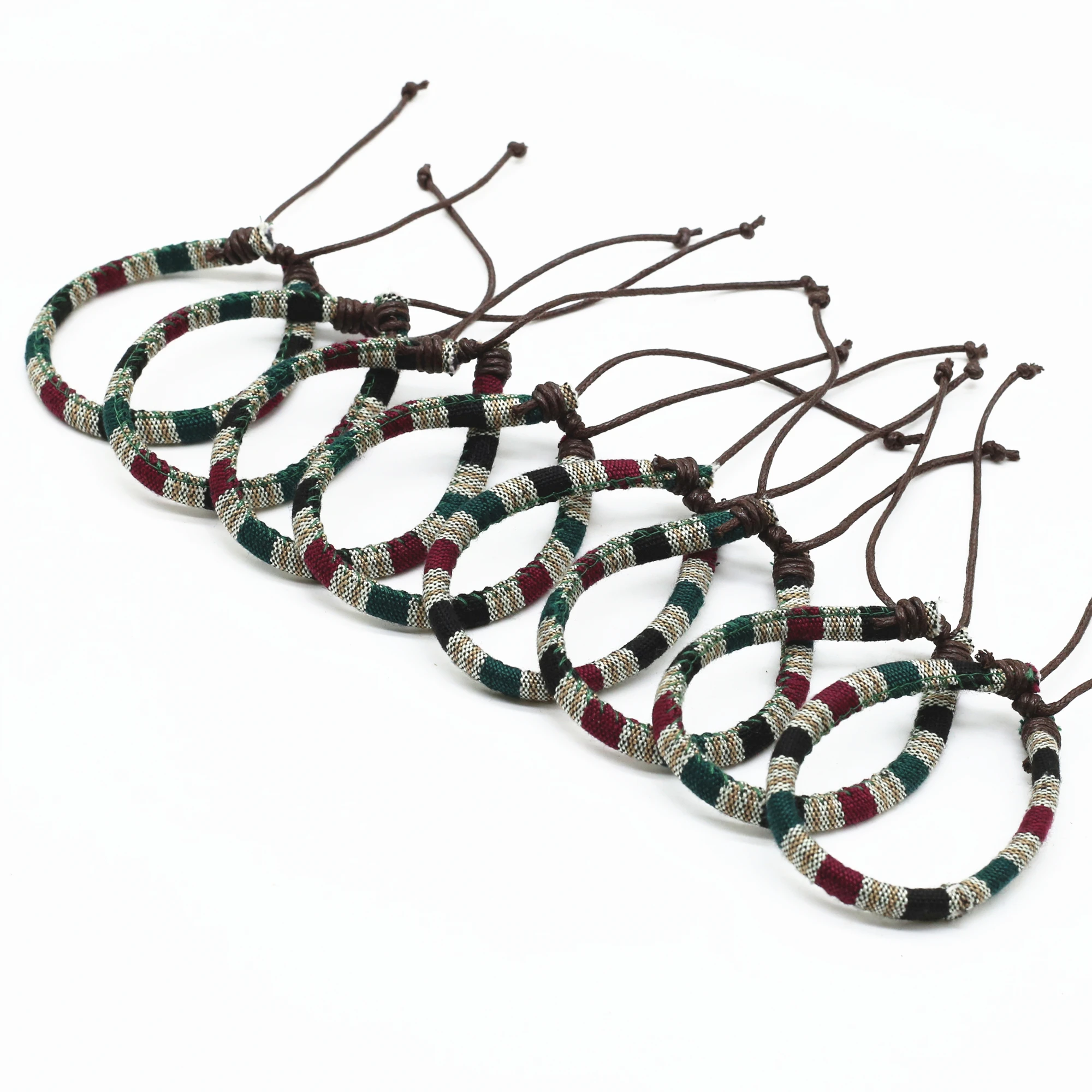 WestBull Wholesale Multicolor Ethnic Men Rope Handmade Woven Bracelets For Women Pulsera Femme Homme Male Gift Jewelry