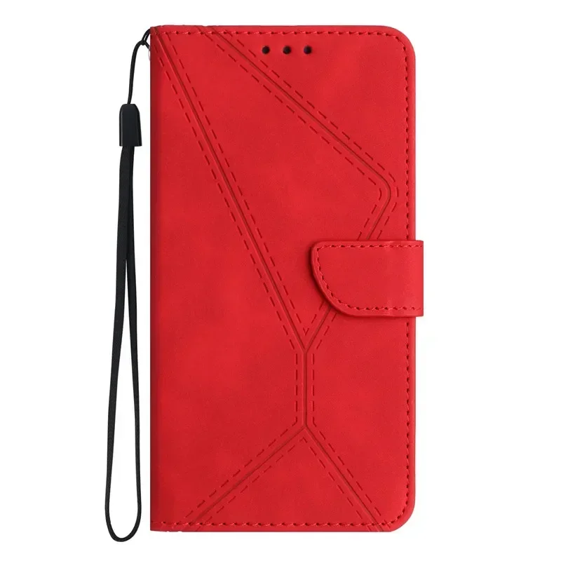 Leather Wallet Flip Case with Card Slots