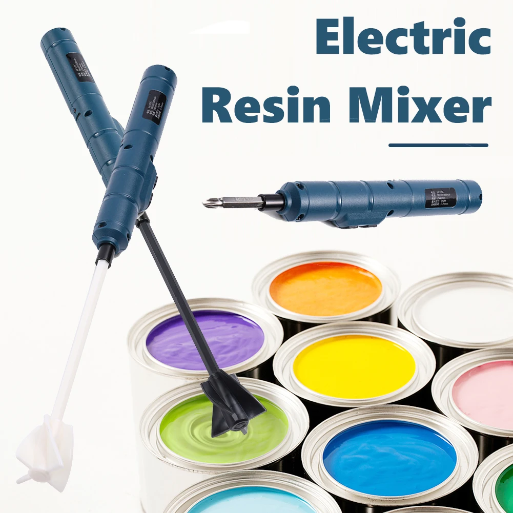 Resin Mixer Epoxy Mixing Stick Paint Stirring Rod Putty Cement Paint Mixer  Handheld Battery Epoxy Mixer For Minimizing Bubbles - AliExpress