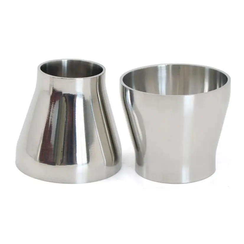 SS304 Stainless Steel Sanitary Concentric Reducer Outer Diameter 19mm-102mm Welded Sanitary Fittings Self-made Beer stainless steel tube,steel pipe