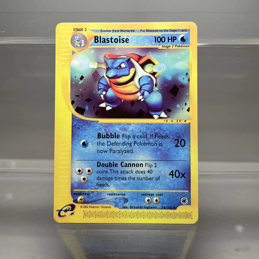Carte Olografiche Serie Pokemon E-Card Blastoise Mewtwo Charizard Mew Gengar Ptcg Giochi Di Carte Proxy Raccogliere Giocattoli Per Bambini
