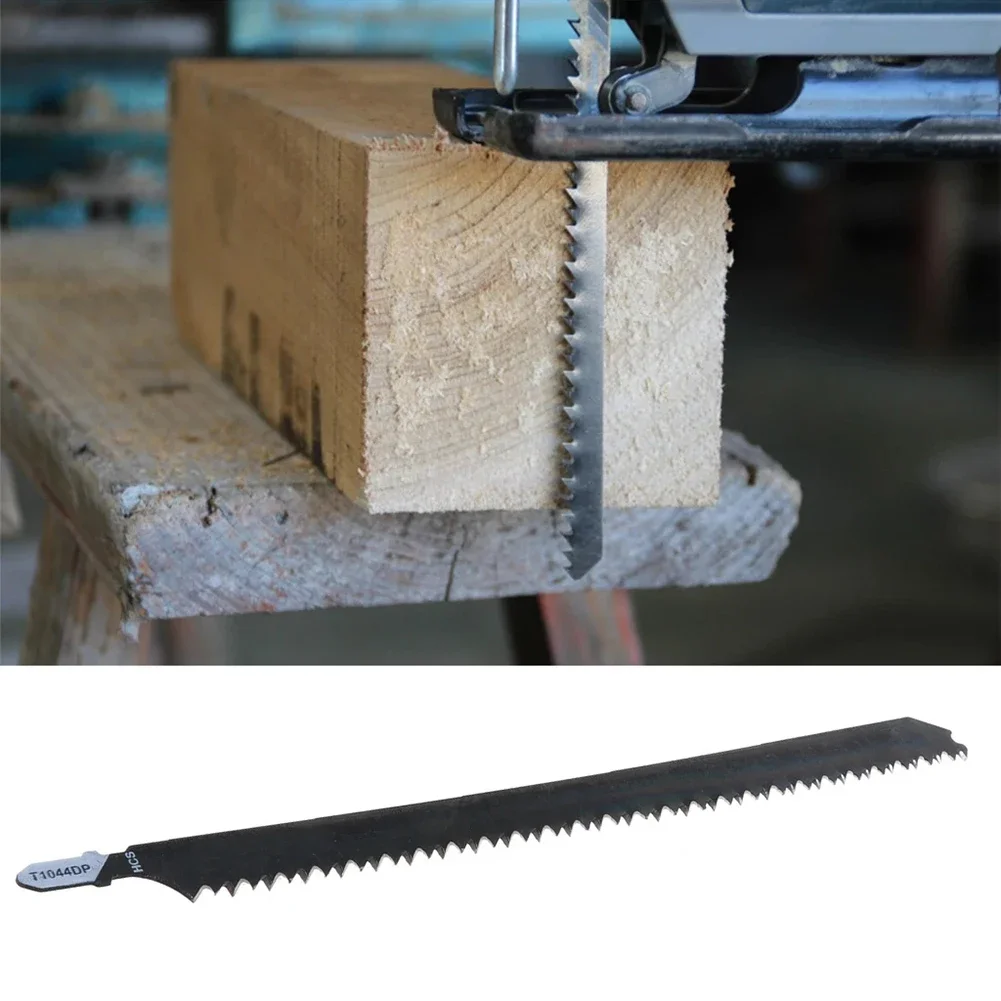 250mm HCS Jigsaw Blades Black T1044DP Long for Cutting Wood/Metal/Plastic Sheet Panels Saw High Carbon Steel Blades Cutting Tool Jig Saw Blades
