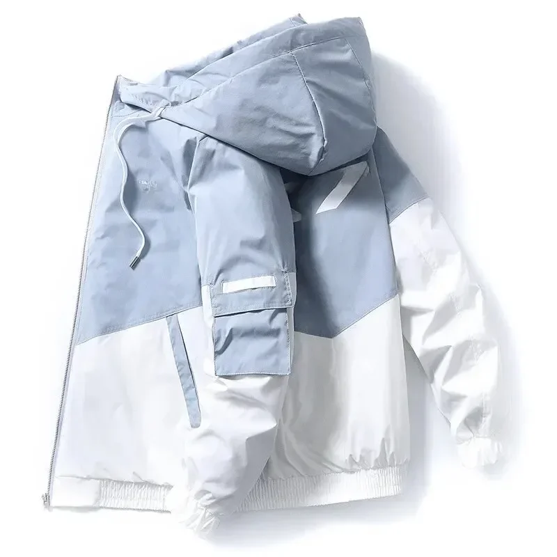 معطف رجالي كاجوال على الطراز الكوري ، قمم رفيعة عص...