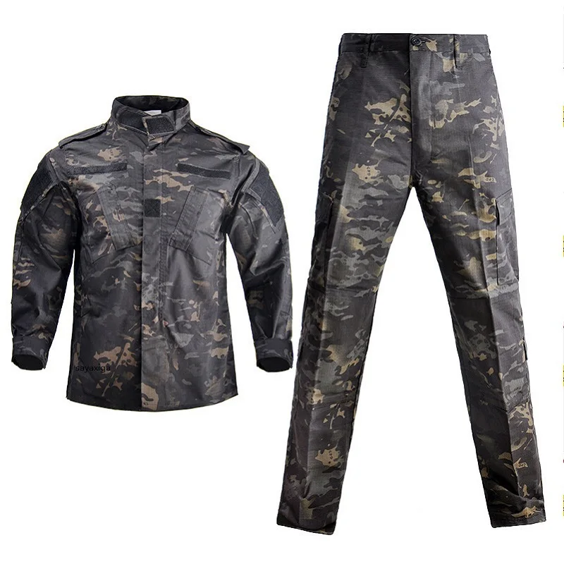 Green Tactical Uniform Tactic Uniform Security Uniform Uniform Outdoor Olive Shirt Pant Men Hunting Hiking Suits 2.0 Multicam