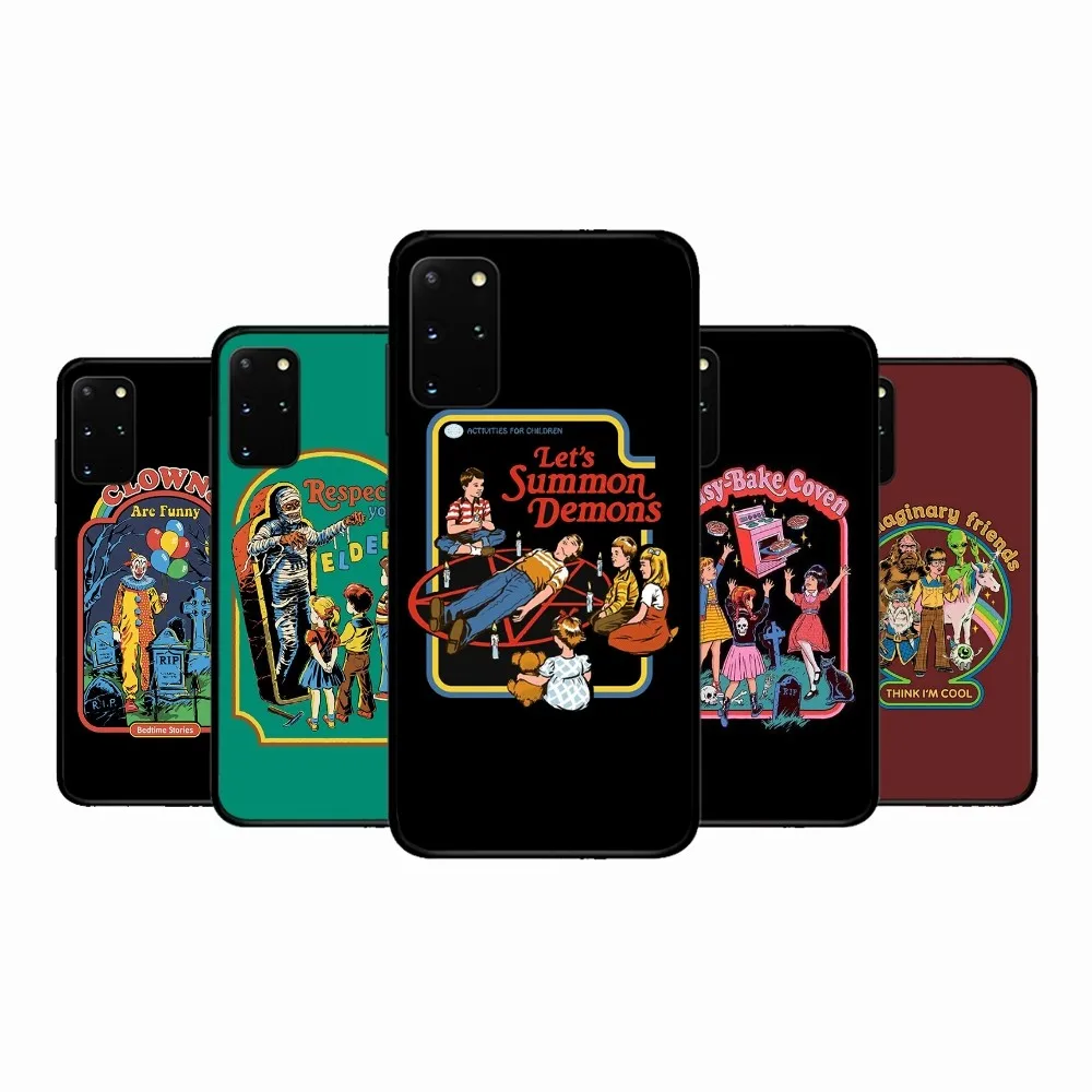 Halloween Satan Vintage Let'S Evoca Custodia Per Telefono Per Samsung S 9 10 20 21 22 23 30 23Plus Lite Ultra Fe S10Lite Fundas
