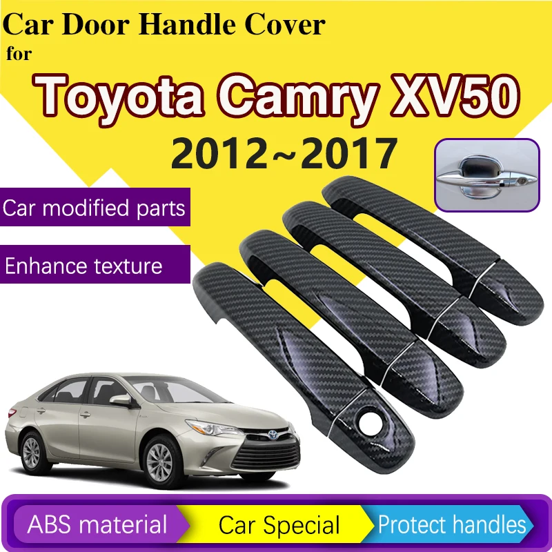 

For Toyota Camry XV50 2012~2017 Daihatsu Altis Car Door Handle Cover Scratch Proof Decoration Protection Sticker Car Accessories