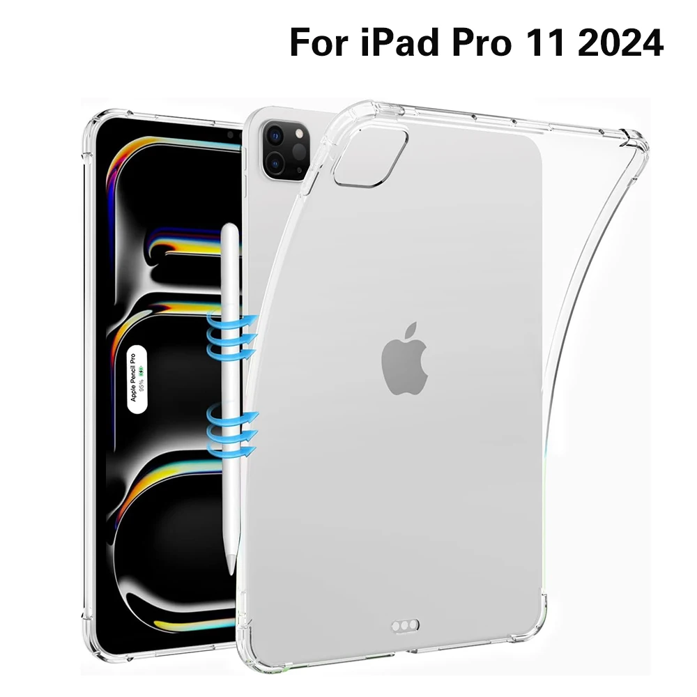 Crystal Clear Shockproof Airbag Case - Silicone Soft TPU Protective Cover