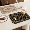 Boho Persian Rug Pattern Coffee Dish Quick Drying Kitchen Absorbent Drained Placemat for Table Bathroom Kitchen Draining Pads 2