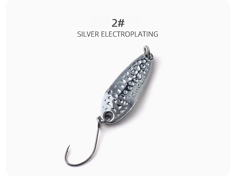 5 Teile/satz Löffel Köder 2,5g 3,5g 5g Metall Löffel Köder Pesca Stream Köder Spinner Kupfer Löffel Köder pailletten Für Forelle Barsch Hecht – Detail 8