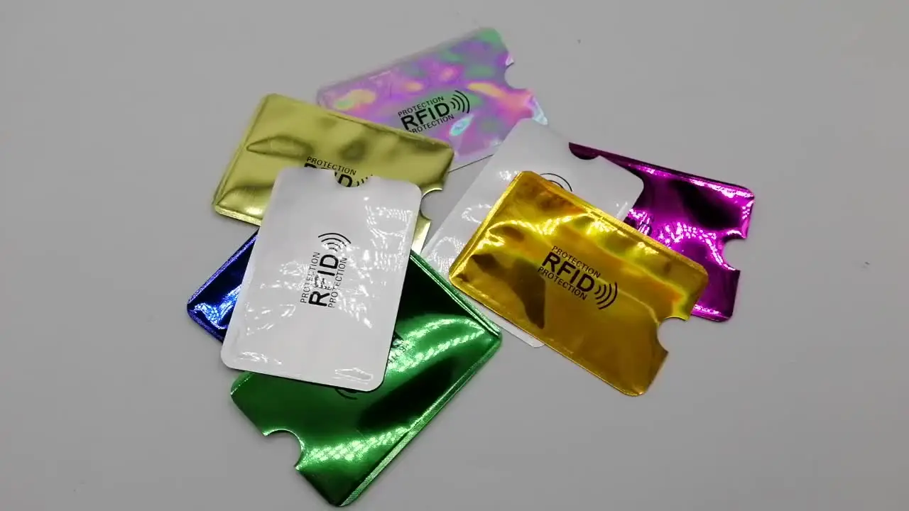 10pcs Anti Theft Carte De Crédit Protector IRF Aluminium