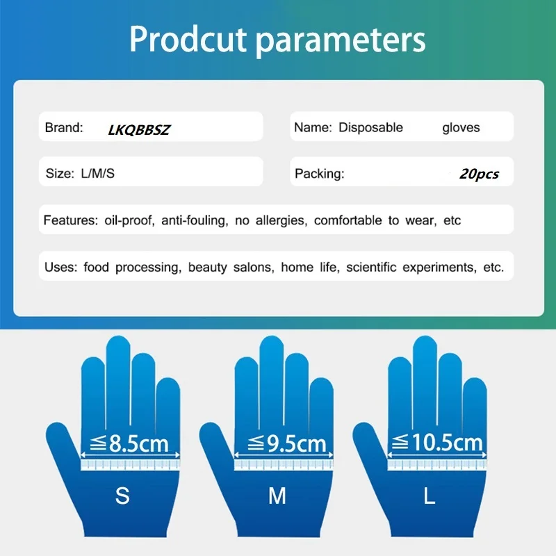 Disposable Gloves Nitrile PVC Latex Dishwashing/Kitchen/Work/Rubber/Garden Universal For Left and Right Hand