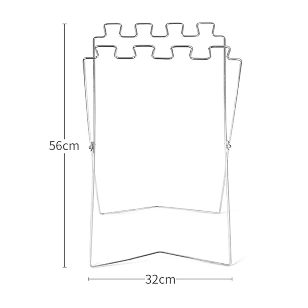 Soporte de bolsa de plástico para acampar al aire libre, soporte de bolsa de basura para Picnic, estante de basura plegable, marco de basura