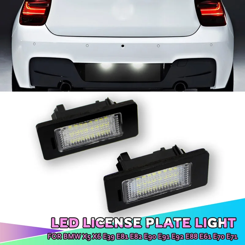 ForBMWE39E60LicensePlateLight6000kWhiteNoErrorLedNumber