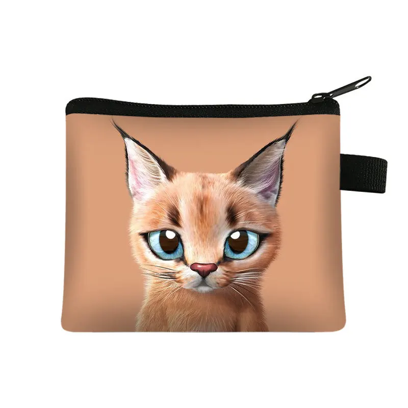Cartoon Cat Coin Purses Card Holder Handmade Change Purse Small Wallets Women Clutch Zipper Coins Bag Pouch Cat Mini Wallet coin purse coin wallet change bag women wallet card wallet