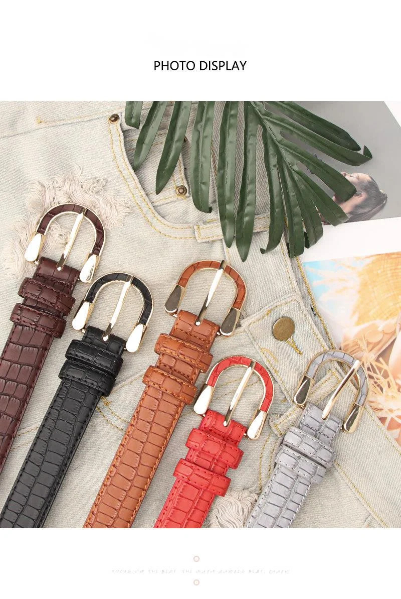 New European and American Style Women's Belt with Personalized Leather Alloy Buckle and Wide Belt, Fashionable Coat Paired with Belt for Women_viptrois.com