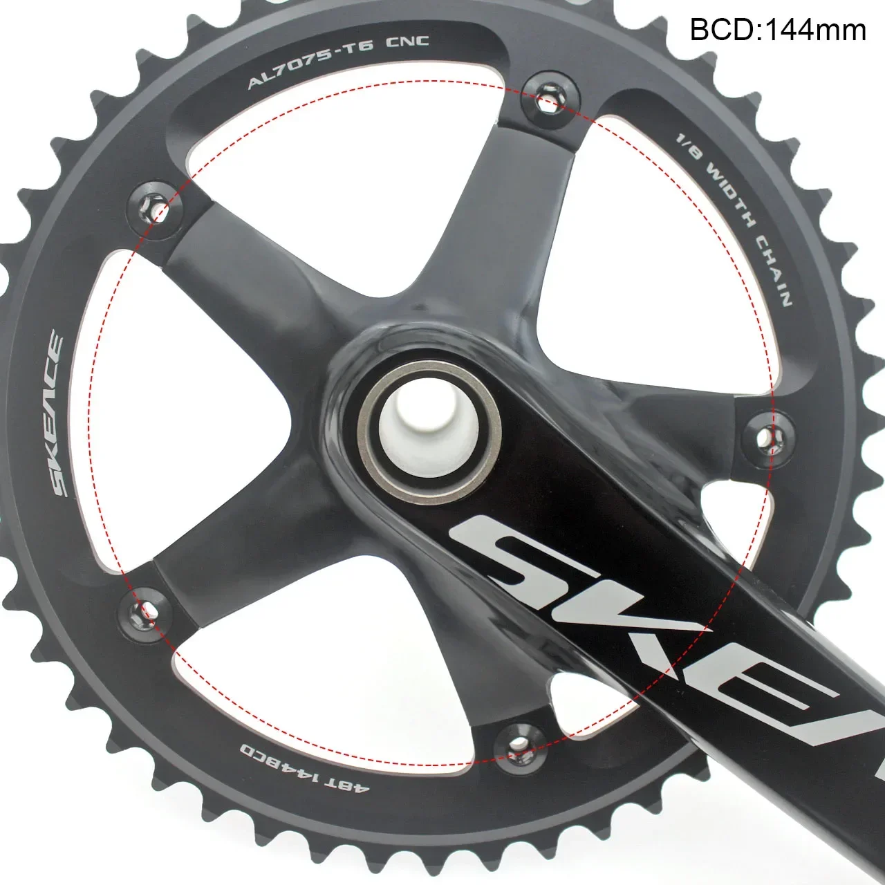 SKEACE Single Speed round hole Racing Track Bike Cranking