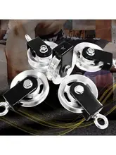  Lifting Loading Aluminum Pulley with Bracket Fitness DIY Equipment Strength Wheel Pulley System DIY Attachment WheelDropshipping 