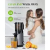 Large feed trough 5.3 inch chewing juicer, GDOR self feeding cold press juicer with 250W motor for easy cleaning 6