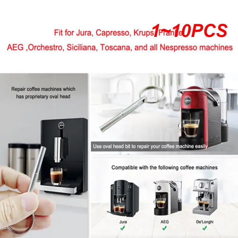 1 ~ 10 Pz Reparatur Werkzeug Jura Capresso Ss316 Ovale Kopf Schrauben Spezielle Bit Nespresso Kaffee Maschera Riparazione Sicurezza