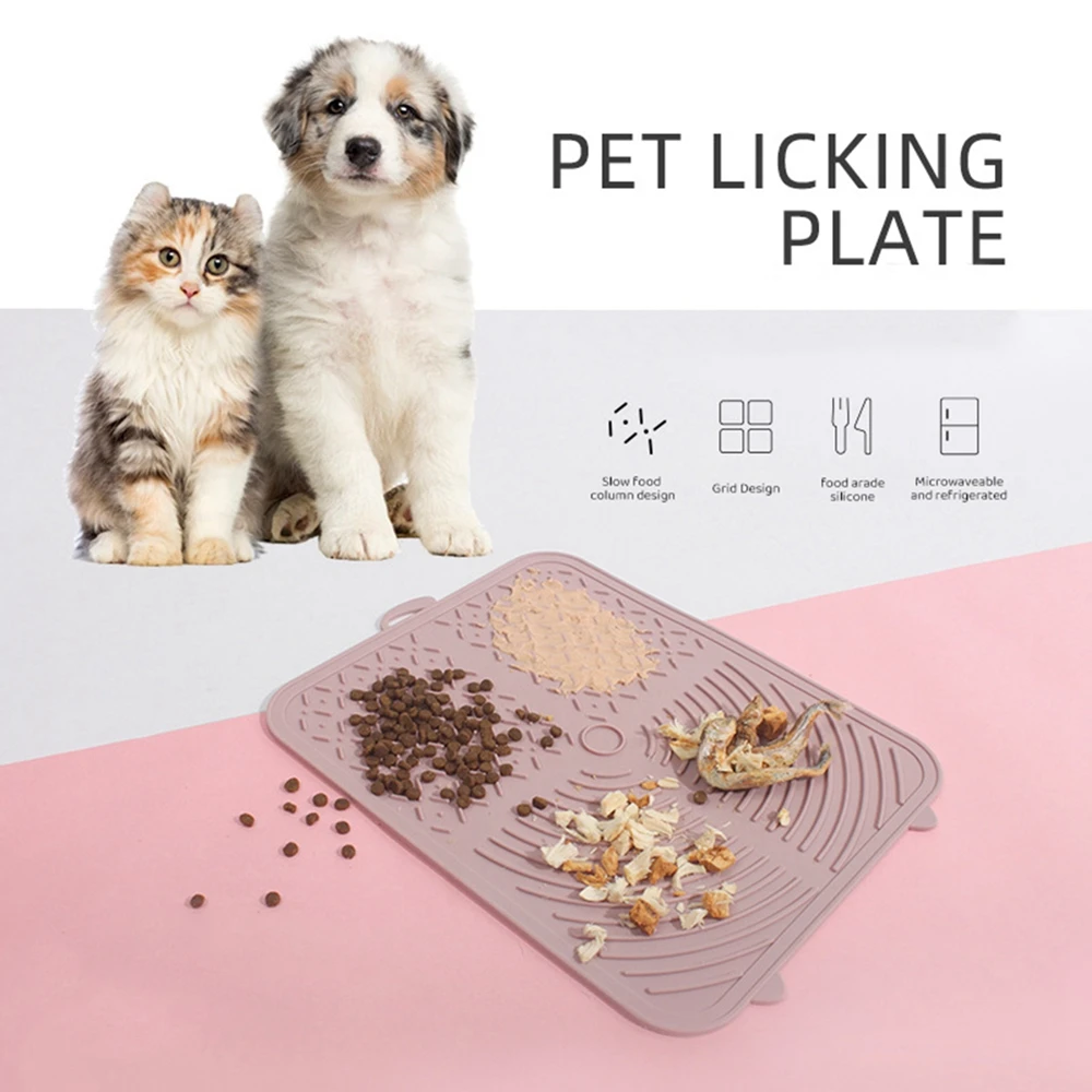 

Licking Mat for Dogs Cats Premium Lick Mats for Dog Anxiety Relief, Dog Treat Mat Perfect for Bathing Grooming