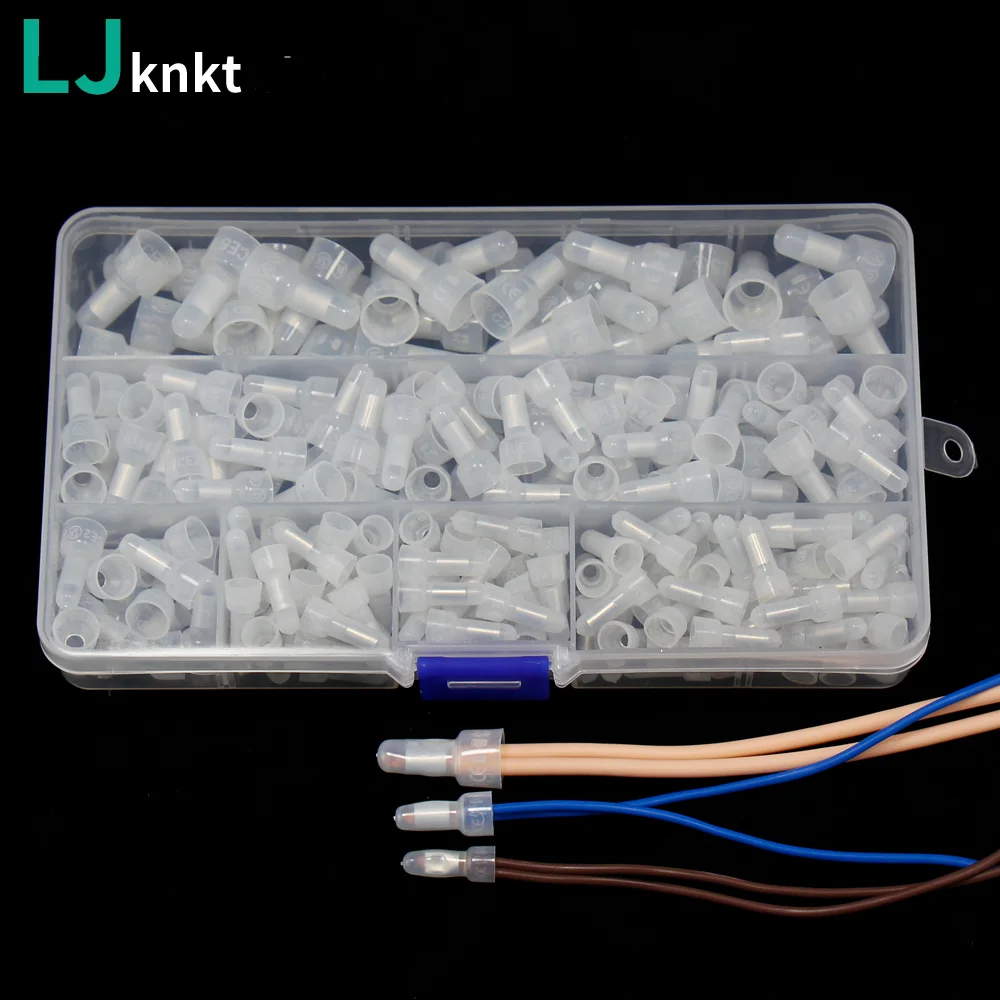 

105/230/450pcs Nylon Crimp Caps terminal connector blocks tb Closed Line Cap PA66 Splice Terminals faston wire accessories set