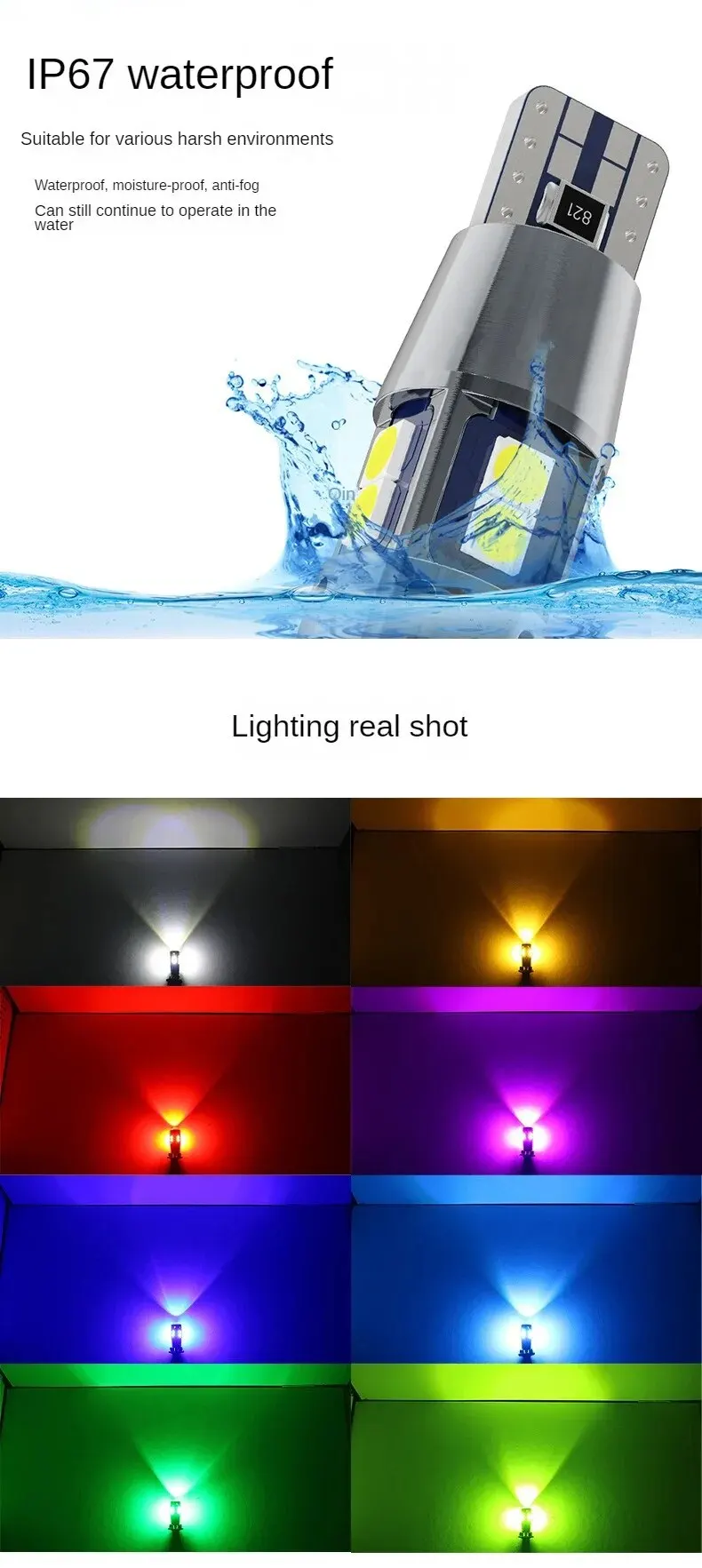 ڵ ׸ ̵ Ʈ T10 W5W 168 192 LED  Ʈ, 3030 10SMD 12V ڵ  CANBUS  , ڵ Ŀ  , 4 