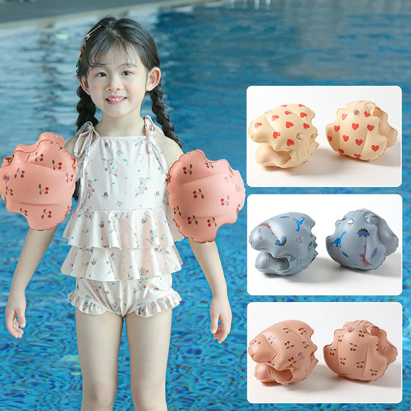 ROOXIN Child Kids Swim Ring Swimming Arm Rings Portable Floating Circle Sleeves Pool Buoy Swimming Armbands Water Swim Equipment inflatable swimming ring