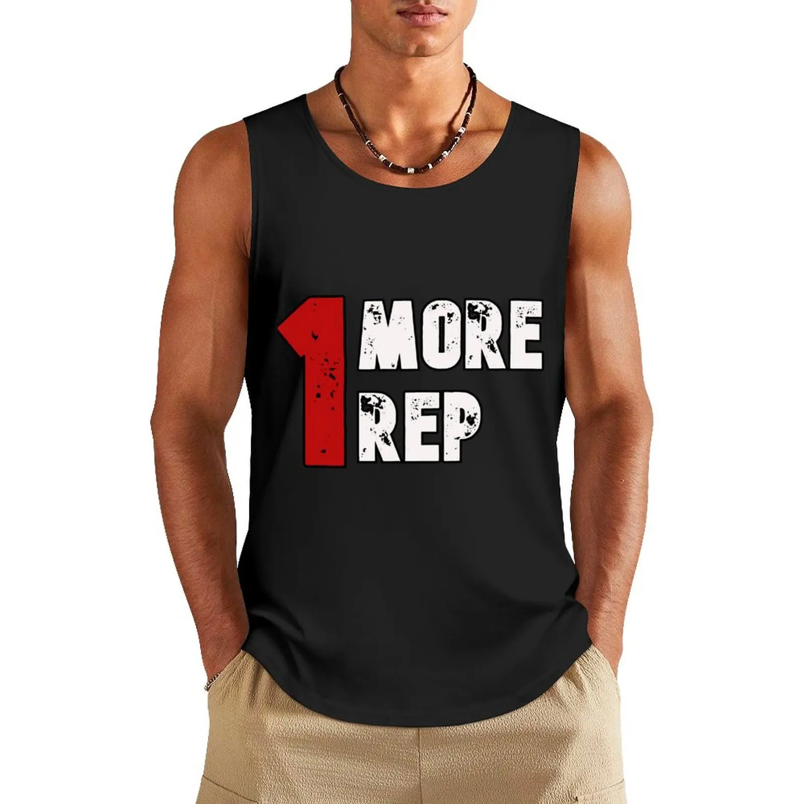 

1 more rep Tank Top Men's summer t-shirt t-shirts for men men clothes sleeveless Men's t-shirts