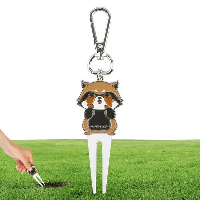 

Инструмент для гольфа Divot, инструмент из цинкового сплава, маркер для мяча для гольфа с металлической вилкой, зеленая вилка для ремонта, магнитный шариковый маркер, шариковый маркер для ремонта