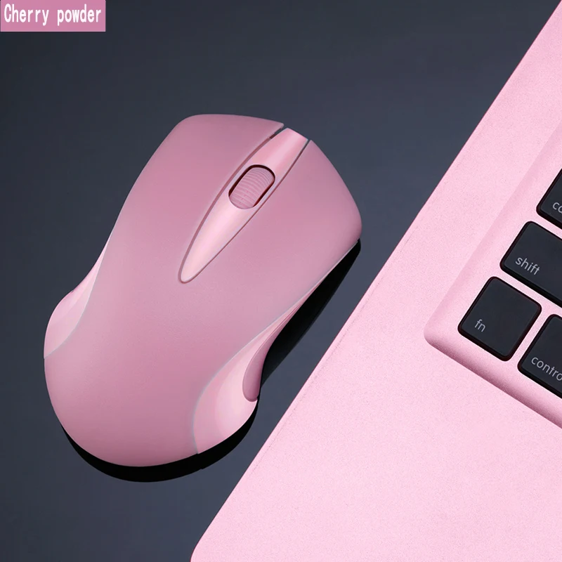 Skull With Pink Band Pattern - Wireless Mouse, 2.4G Portable Optical Mouse With Nano USB Receiver For Kids, Children
