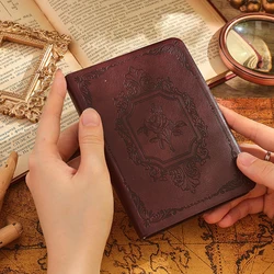 Vintage PU Leather Journal, Lined Thick Paper, Portable A6 Notebook for Writing, Diary, and Planning (288 Pages) (Lonza Gem)