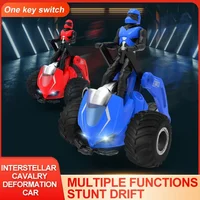 Coche teledirigido con Control remoto para niños, vehículo de juguete con luz, música, baile, deformación, escala 1:16, 2,4G - Imagen 3